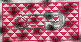 Hot Pink Triangle Insert w/ Pin by The Gingham Stitchery (thumbnail)