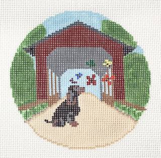rainbow bridge, cocker spaniel by Blue Ridge Stitchery (thumbnail)