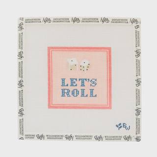 Let's Roll Coaster / Dice Bag by Boxwood Needlepoint (thumbnail)