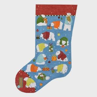 Polar Bear Party Stocking by Pippin Studio (thumbnail)