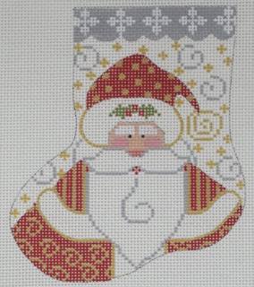 santa holly mini sock by Danji Designs (thumbnail)