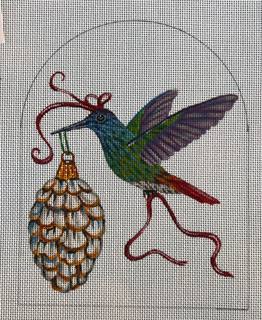 Purple Hummingbird Ornament by Melissa Shirley Designs (thumbnail)