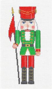 Nutcracker ~ Christmas Guard Nutcracker handpainted Needlepoint Ornament Susan Roberts by Susan Roberts Needlepoint (thumbnail)