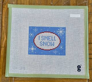 I Smell Snow Blue by Goodpoint Needlepoint (thumbnail)