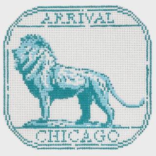 Passport Stamp - Chicago by Audrey Wu Designs (thumbnail)