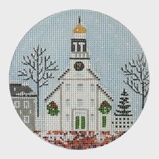 White Church & Steeple by The Plum Stitchery (thumbnail)