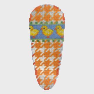 NTG TS805 - Houndstooth/Chicks Carrot by Two Sisters Needlepoint (thumbnail)