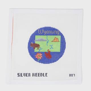 Wyoming Round by Kelly Clark Needlepoint (Colonial Needle) (thumbnail)