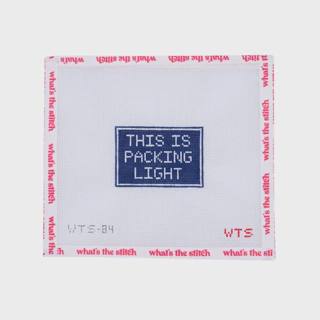 This Is Packing Light Luggage Tag Canvas by What's the Stitch (thumbnail)