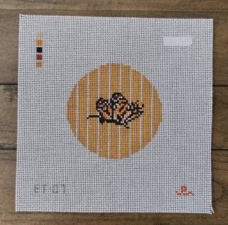 Monarch Butterfly Round by Goodpoint Needlepoint (thumbnail)