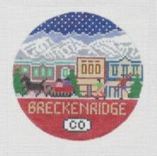 Breckenridge, CO Round - Trunk Show by Doolittle Stitchery (thumbnail)