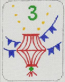 Mahj Jong Tiles Mini - Lantern by Kate Dickerson Needlepoint Collections (thumbnail)