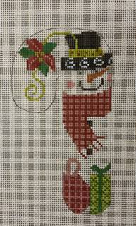 snowman poinsettia candy cane by Danji Designs (thumbnail)