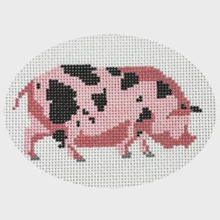 Sammy the Spotted Pig by Pip & Roo Needleworks (thumbnail)