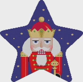 Nutcracker King Tree Topper by Liz Goodrick-Dillon (Tapestry Tent, via Susan Roberts) (thumbnail)