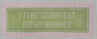 i'm an introvert not... by The Plum Stitchery (thumbnail)