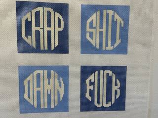 Coastal Blues Dirty Coaster by Wipstitch Needleworks (thumbnail)