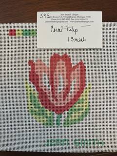 Coral Tulip Square by Jean Smith Designs (thumbnail)