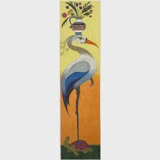Tall & Long - Blue Crane Catching a Ride on 18 by Zecca (thumbnail)