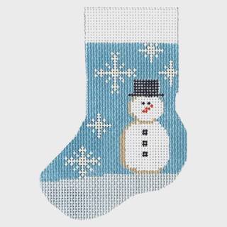 Snowman Mini Stocking 13 mesh by J. Childs Designs (thumbnail)