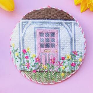 New England Spring Door with Stitch Guide by Stitch Style Needlepoint (thumbnail)