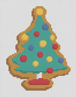 PEANUTS - Gingerbread Tree Canvas by Officially Needlepoint (thumbnail)