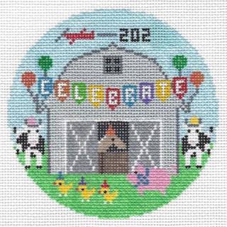 Skiers Snowboarders Canvas by Doolittle Stitchery (thumbnail)
