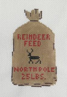 reindeer feed bag with stitch guide by Stitch Style Needlepoint (thumbnail)