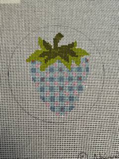 Blue Check Strawberry w/pink dots by PLD Designs (thumbnail)