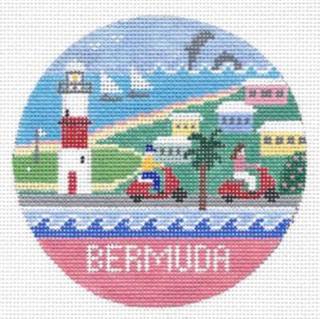 Bermuda Round Canvas by Doolittle Stitchery (thumbnail)
