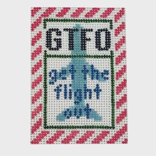 Get the Flight Out Mini 2x3 Pink Border by Rachel Barri Designs (thumbnail)