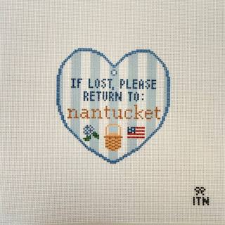 If Lost Return to Nantucket by Ivy Thread Needlepoint (thumbnail)