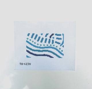 Abstract Waves Acrylic Purse Insert Canvas by KCN Designers (thumbnail)