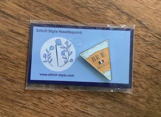 Brie Cheese Needleminder by Stitch Style Needlepoint (thumbnail)