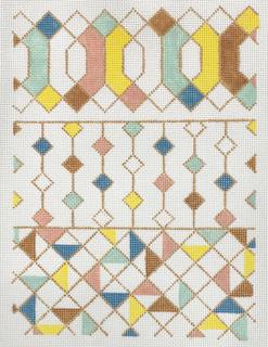 geometric series, triple color black by The Plum Stitchery (thumbnail)