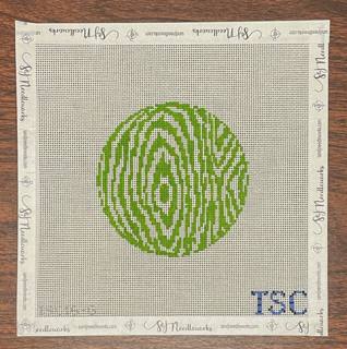 Faux Bois Round - Green by The Gingham Stitchery (thumbnail)