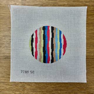 Wave, 4" Round by Susan Roberts Needlepoint (thumbnail)