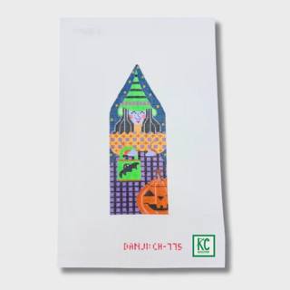 Witch with Bat Bag Canvas by Danji Designs (thumbnail)