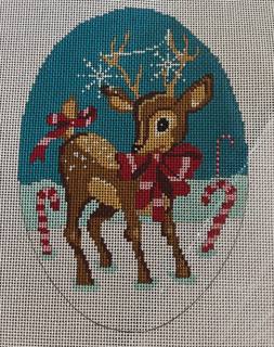 Oval Retro Reindeer by Edie and Ginger (via CBK) (thumbnail)