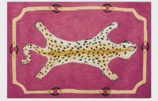Plum Stitchery Leopard Clutch on Pink DG-3A-P by Plum Designs (thumbnail)