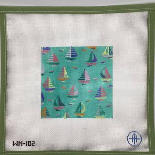 Come Sail Away - Coaster by Wheelhaus Needlepoint (thumbnail)