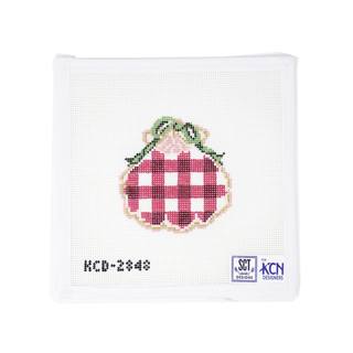 Red Gingham Gilded Scallop by KCN Designers (thumbnail)