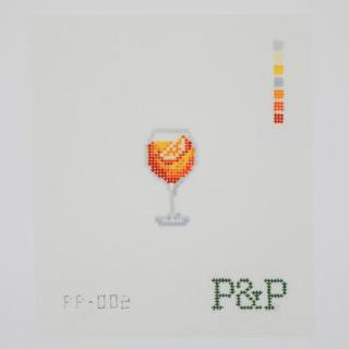 Aperol Spritz Mini Canvas by Dogwood Needlepoint (thumbnail)