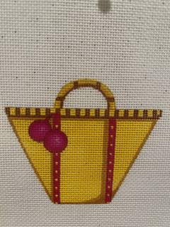 Tote with PomPoms by The Collection of Designs (thumbnail)