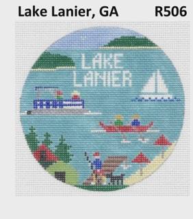 R506 - Lake Lanier Round by Doolittle Stitchery (thumbnail)