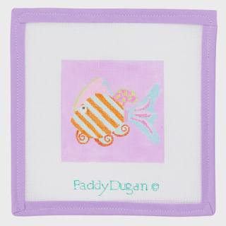 Tropical Fish On Lavender - 18 Mesh by Paddy Dugan (thumbnail)