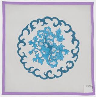 Oriental Medallion Husband Pillow by Once in a Blue Moon (via Fleur de Paris) (thumbnail)