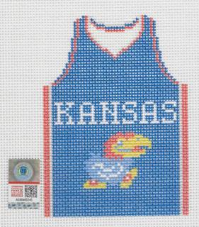 Basketball Jersey - Univ. of Kansas by Hedgehog Needlepoint (thumbnail)