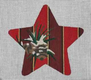 Pine Cone on Stripes Star by Raymond Crawford (thumbnail)