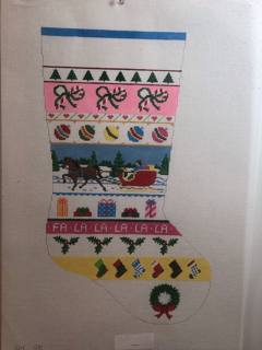 0121 Sleigh ride stripe by Liz Goodrick-Dillon (Tapestry Tent, via Susan Roberts) (thumbnail)